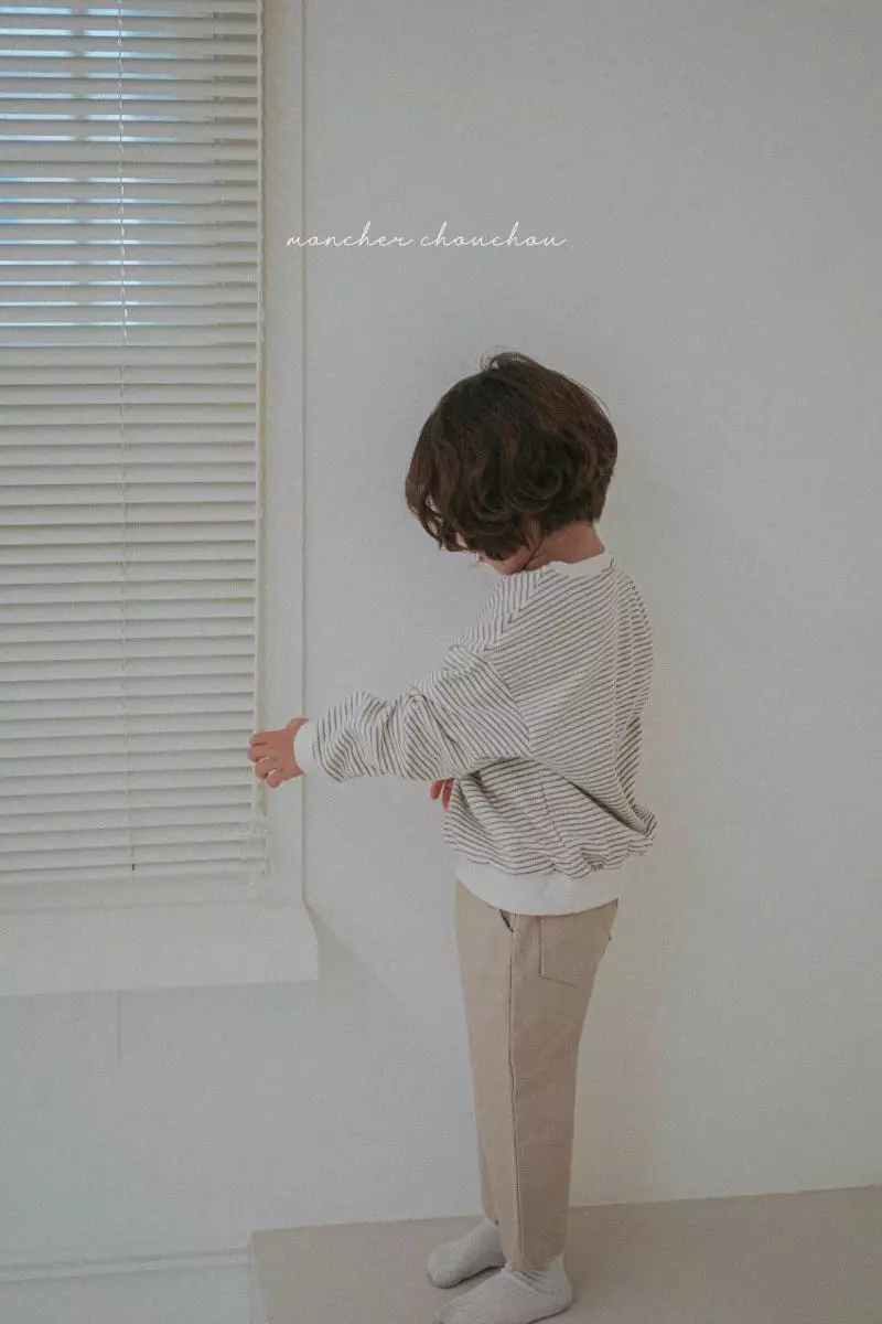 Moncher Chouchou - Korean Children Fashion - #minifashionista - Color Stripes Sweatshirt - 3