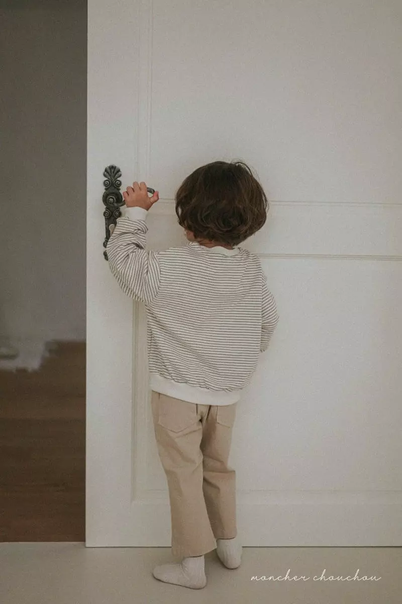 Moncher Chouchou - Korean Children Fashion - #minifashionista - Color Stripes Sweatshirt - 4
