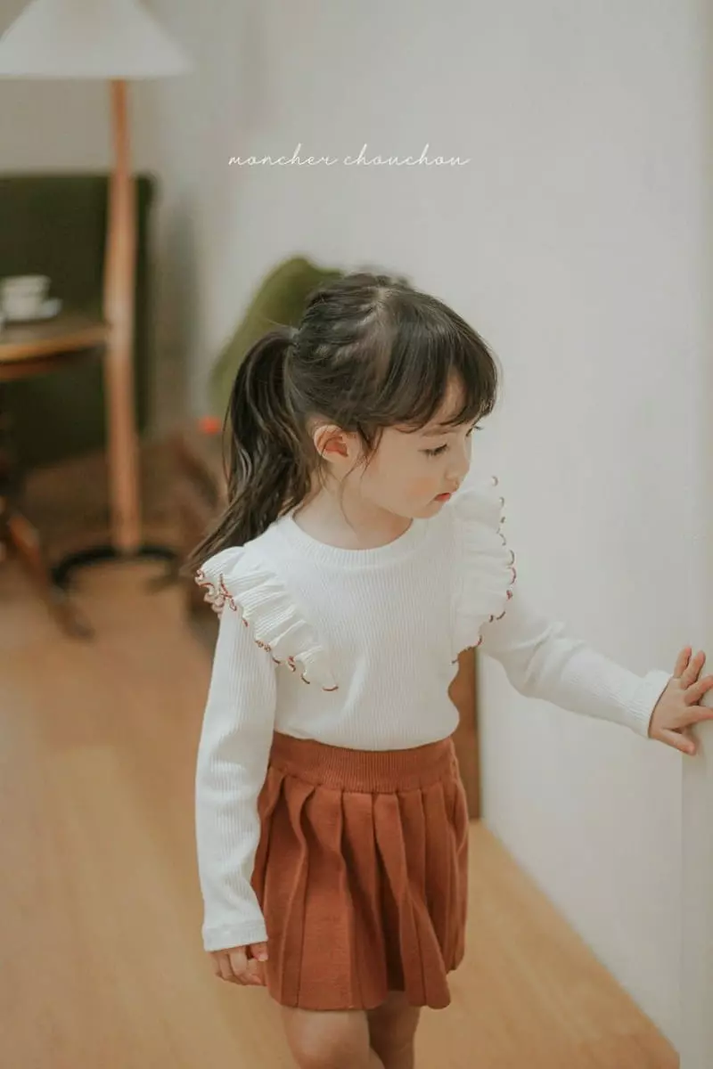 Moncher Chouchou - Korean Children Fashion - #prettylittlegirls - Terry Rib Tee