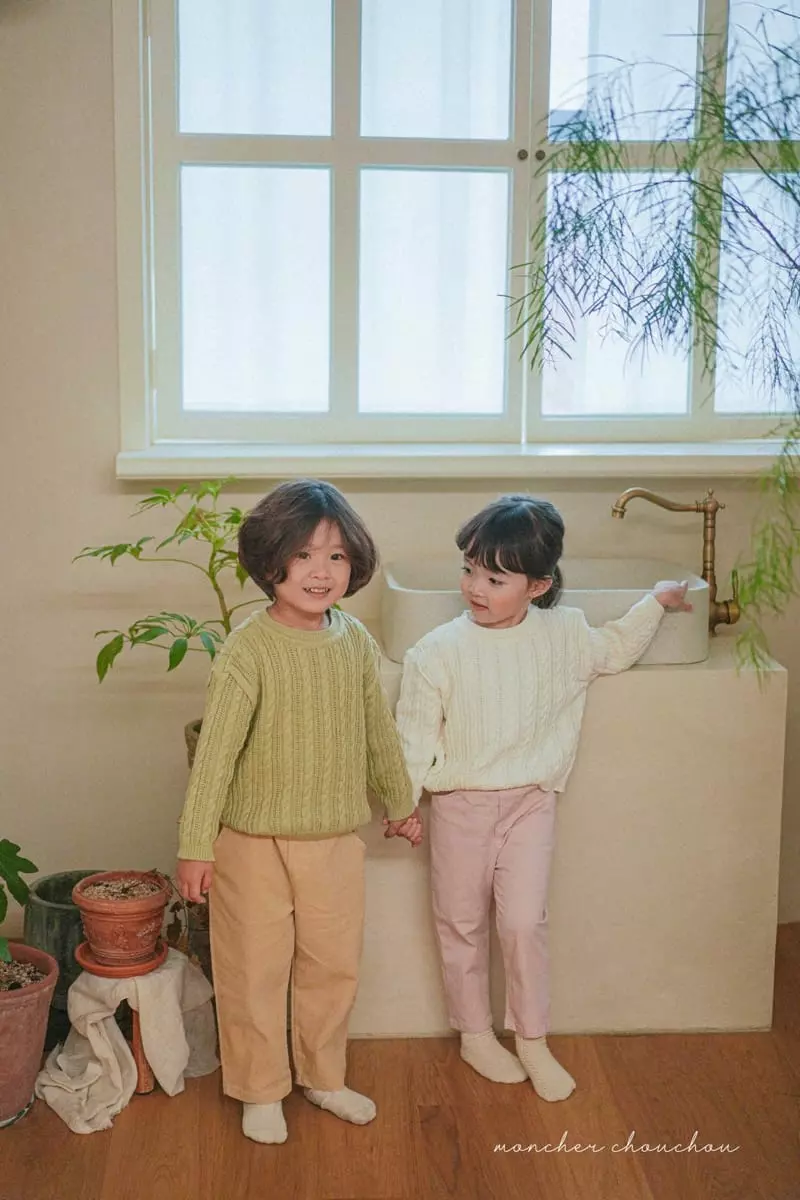 Moncher Chouchou - Korean Children Fashion - #prettylittlegirls - Cable Round Tee - 7