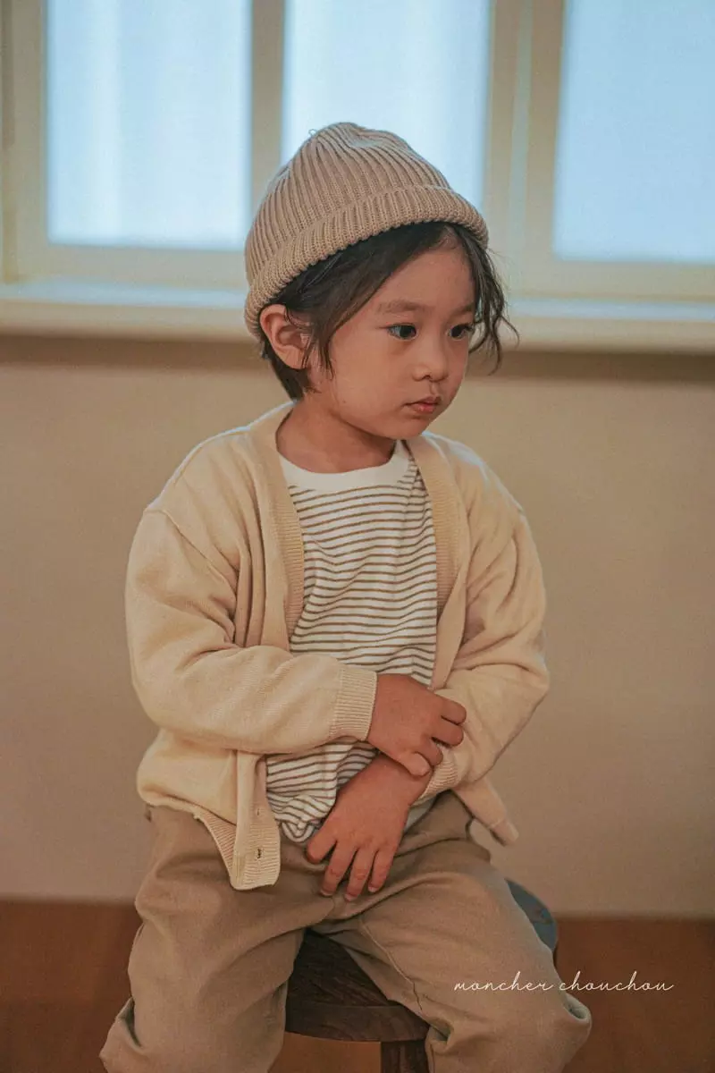 Moncher Chouchou - Korean Children Fashion - #stylishchildhood - V Neck Cardigan - 3