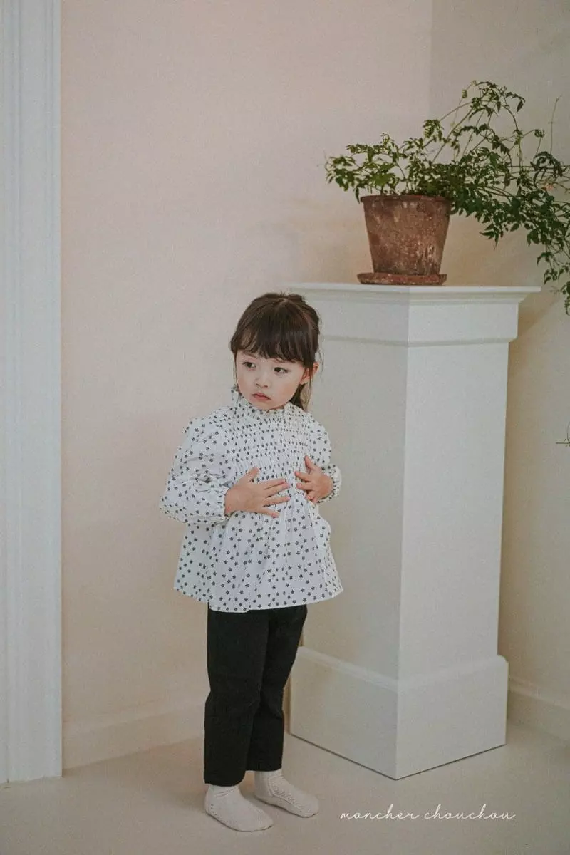 Moncher Chouchou - Korean Children Fashion - #toddlerclothing - Smocked Blouse - 7