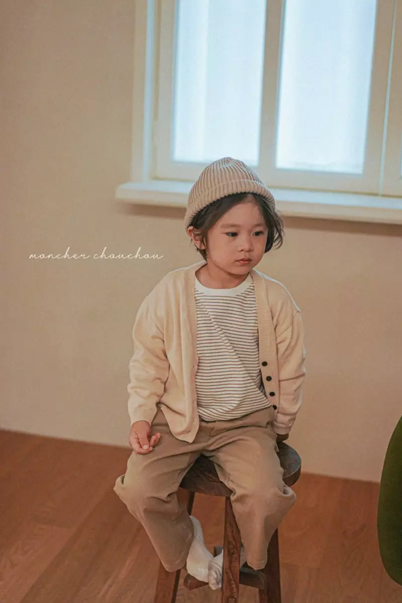 Moncher Chouchou - Korean Children Fashion - #toddlerclothing - V Neck Cardigan - 2