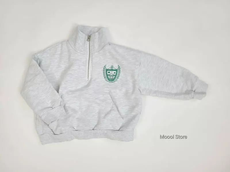 Mooi Store - Korean Children Fashion - #childrensboutique - L P Half Zip-up - 8