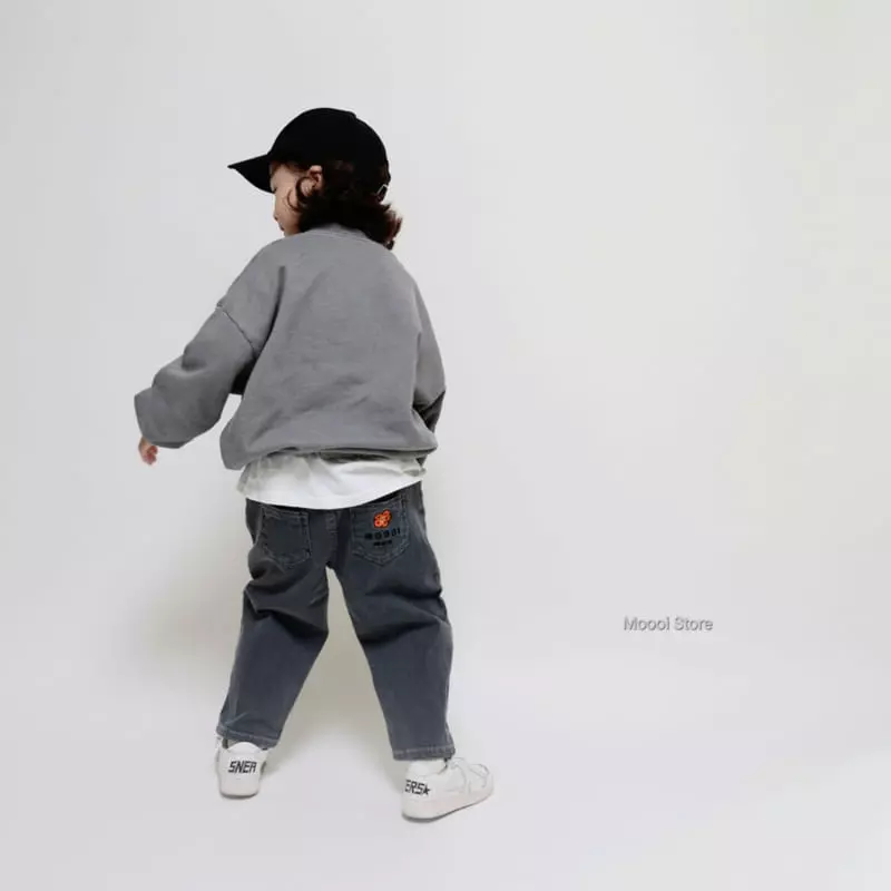 Mooi Store - Korean Children Fashion - #designkidswear - Pocket Embroidery Jeans - 2