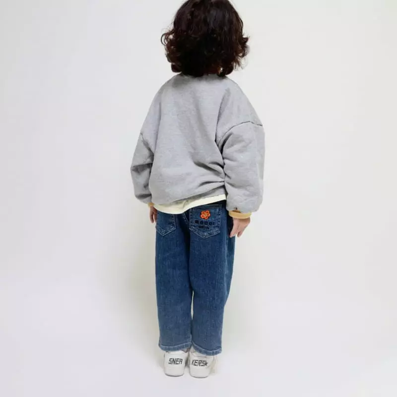 Mooi Store - Korean Children Fashion - #littlefashionista - Pocket Embroidery Jeans - 9