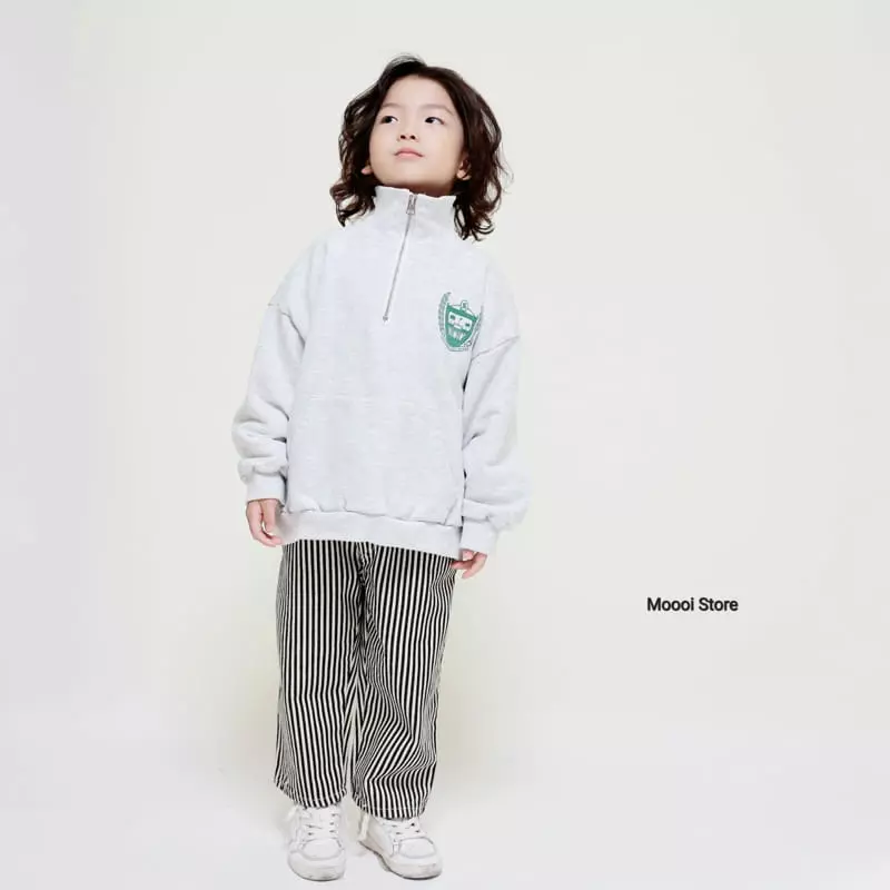 Mooi Store - Korean Children Fashion - #magicofchildhood - L P Half Zip-up
