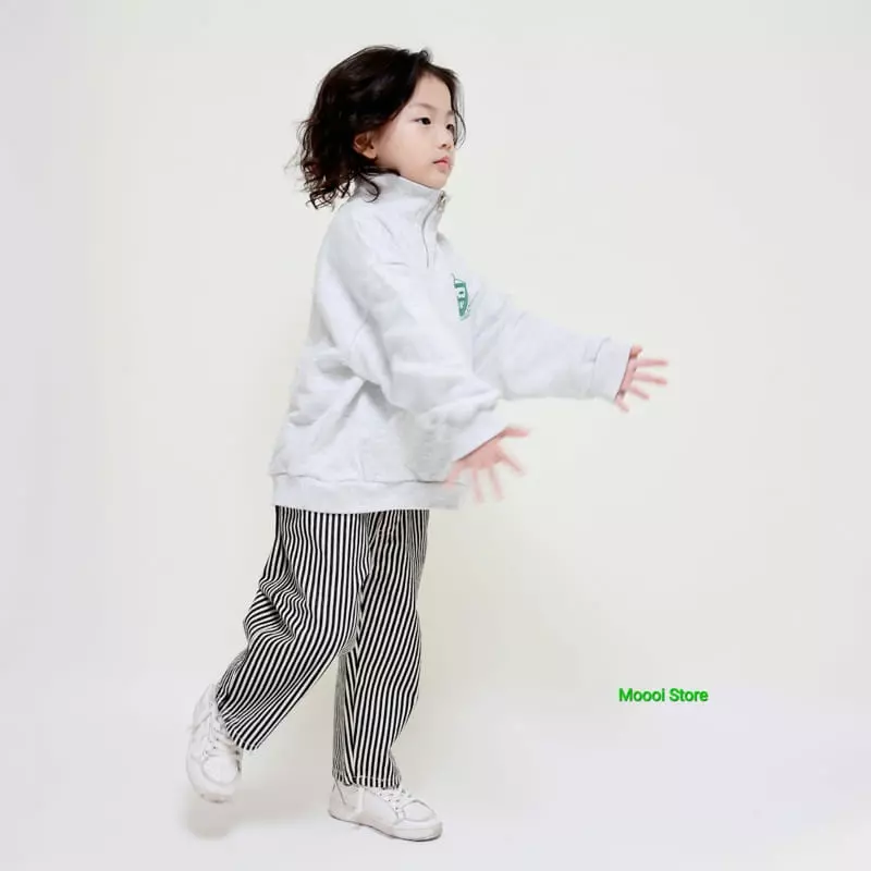 Mooi Store - Korean Children Fashion - #minifashionista - L P Half Zip-up - 2
