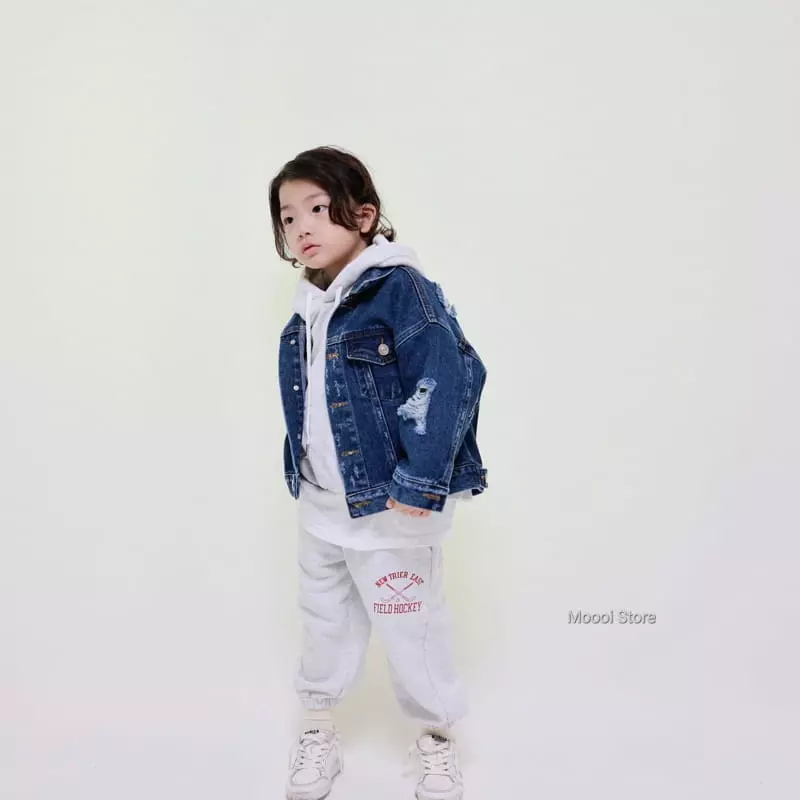 Mooi Store - Korean Children Fashion - #todddlerfashion - Haki Paint Hoody - 6