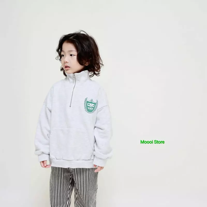 Mooi Store - Korean Children Fashion - #toddlerclothing - L P Half Zip-up - 5