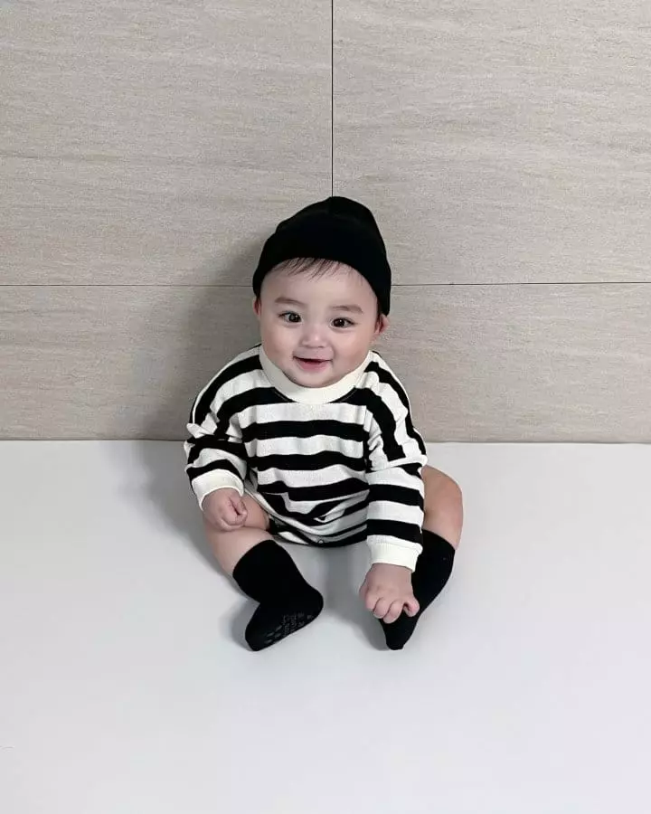 Moran - Korean Baby Fashion - #babyboutique - Mocha Bodysuit - 4