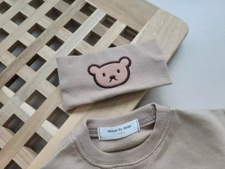 Moran - Korean Baby Fashion - #babyclothing - Bam Bam Bear Bodysuit with Hairband - 8