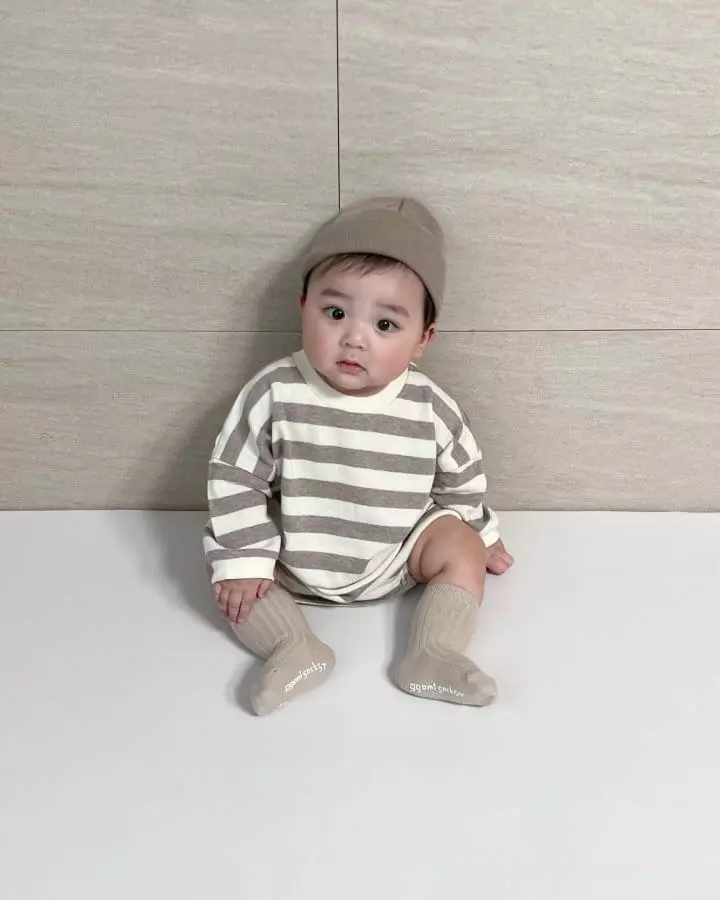 Moran - Korean Baby Fashion - #babyclothing - Mocha Bodysuit - 5