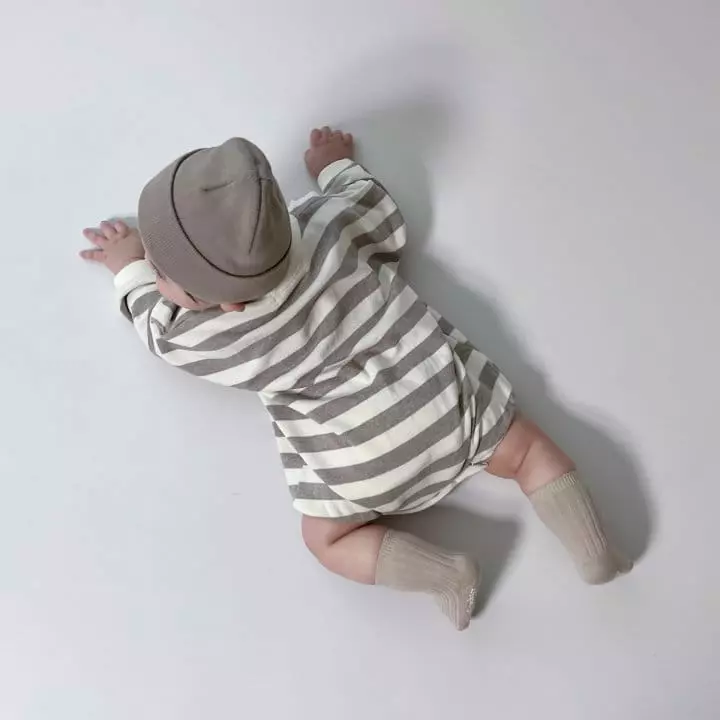 Moran - Korean Baby Fashion - #babyfashion - Mocha Bodysuit - 6
