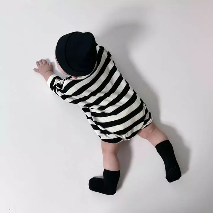 Moran - Korean Baby Fashion - #babyfever - Mocha Bodysuit - 7