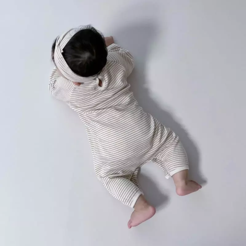 Moran - Korean Baby Fashion - #babylifestyle - Sbutton Bodysuit with Hairband - 6