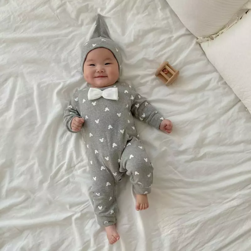 Moran - Korean Baby Fashion - #babyootd - Botie Bodysuit - 2