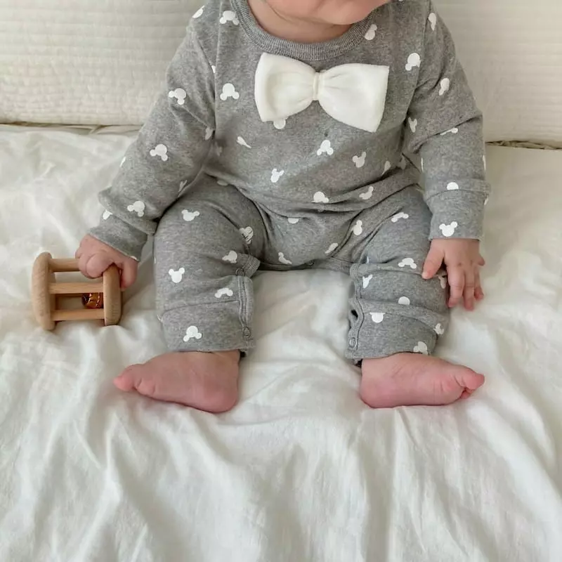 Moran - Korean Baby Fashion - #babyoutfit - Botie Bodysuit - 3