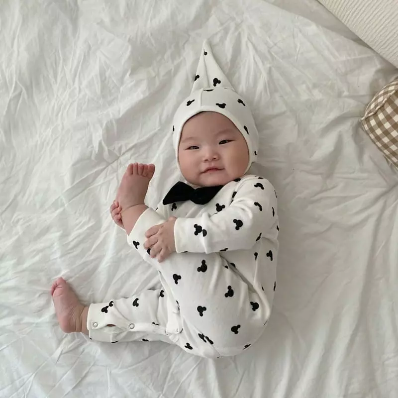 Moran - Korean Baby Fashion - #babyoutfit - Botie Bodysuit - 4