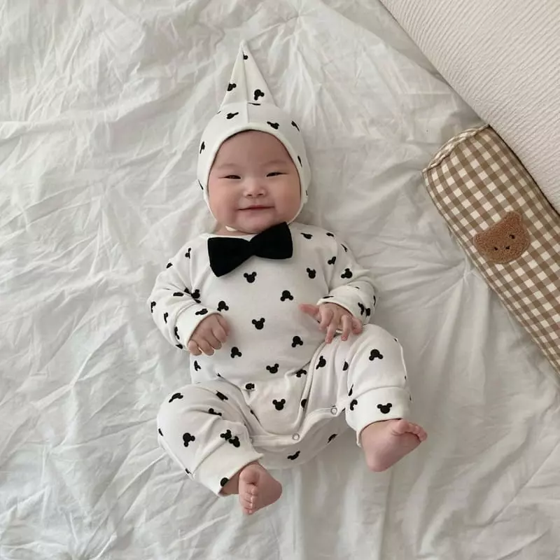 Moran - Korean Baby Fashion - #babywear - Botie Bodysuit - 5