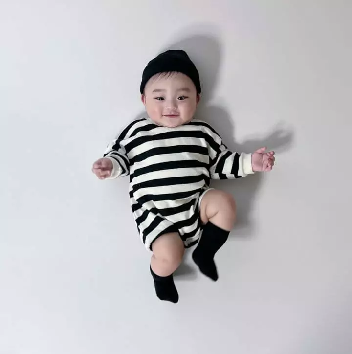 Moran - Korean Baby Fashion - #onlinebabyshop - Mocha Bodysuit