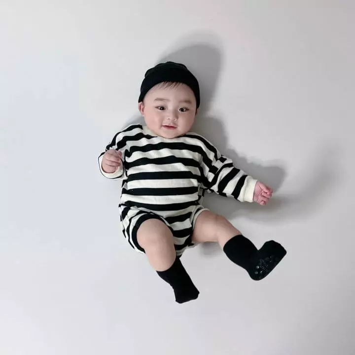 Moran - Korean Baby Fashion - #smilingbaby - Mocha Bodysuit - 2