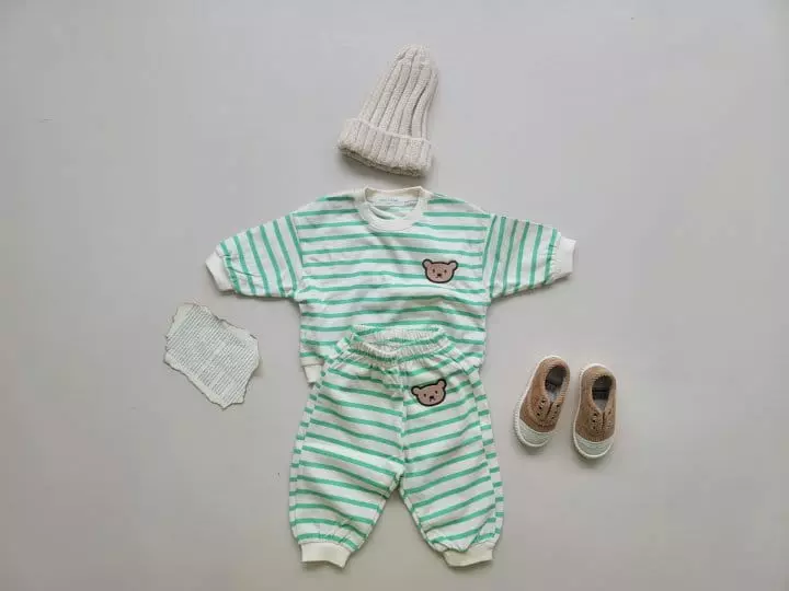 Moran - Korean Children Fashion - #Kfashion4kids - Jelly Bear Top Bottom Set - 5