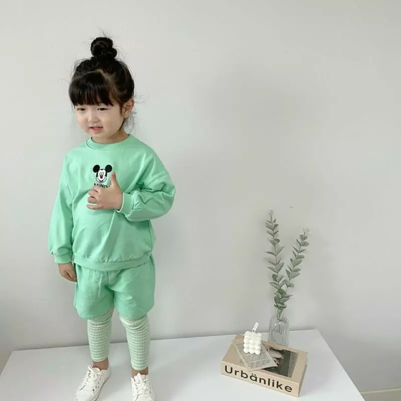 Moran - Korean Children Fashion - #kidzfashiontrend - Embroidery Top Bottom Set - 4