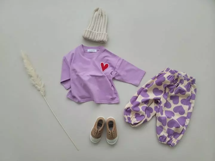 Moran - Korean Children Fashion - #childofig - Heart Pants - 4