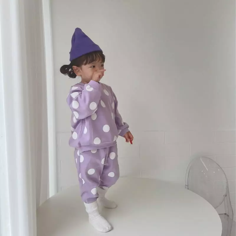 Moran - Korean Children Fashion - #designkidswear - Bubble Top Bottom Set - 11