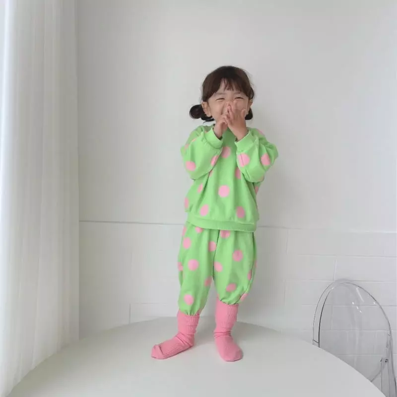 Moran - Korean Children Fashion - #discoveringself - Bubble Top Bottom Set - 12