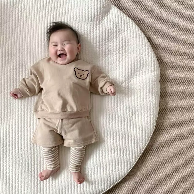 Moran - Korean Children Fashion - #discoveringself - Bam Bam Bear Top Bottom Set - 9