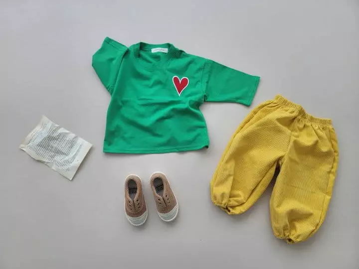 Moran - Korean Children Fashion - #discoveringself - Big Heart Tee - 8