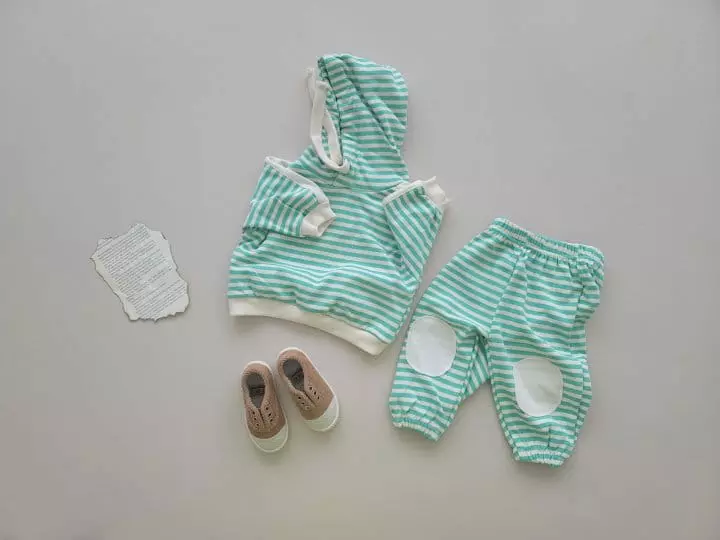 Moran - Korean Children Fashion - #discoveringself - Jam Jam Hoody Bottom Set - 3