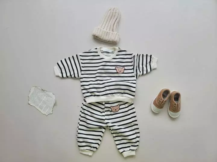 Moran - Korean Children Fashion - #fashionkids - Jelly Bear Top Bottom Set