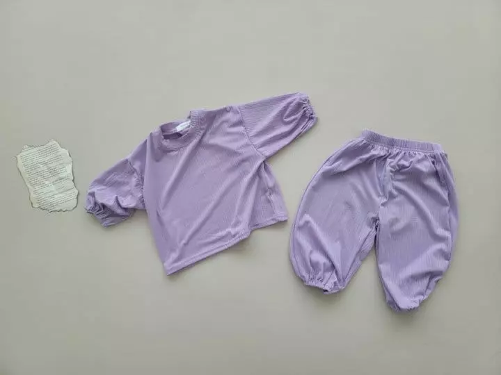 Moran - Korean Children Fashion - #kidsstore - Easy Top Bottom Set - 3