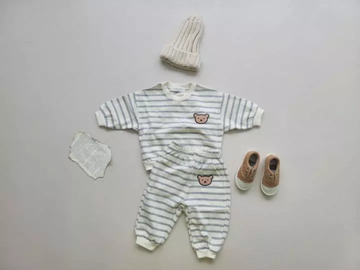 Moran - Korean Children Fashion - #kidsstore - Jelly Bear Top Bottom Set - 4