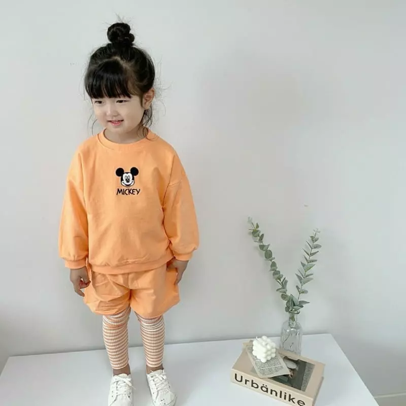 Moran - Korean Children Fashion - #kidzfashiontrend - Embroidery Top Bottom Set - 3