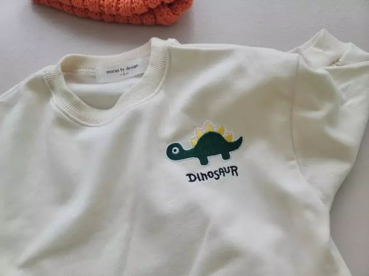 Moran - Korean Children Fashion - #littlefashionista - Dino Top Bottom Set - 7