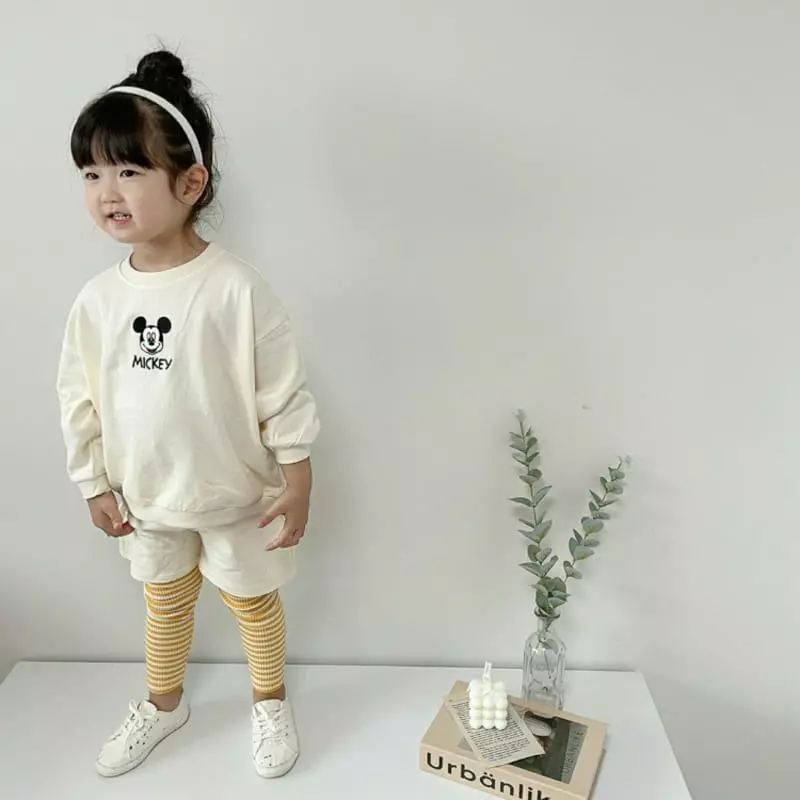 Moran - Korean Children Fashion - #littlefashionista - Embroidery Top Bottom Set - 5