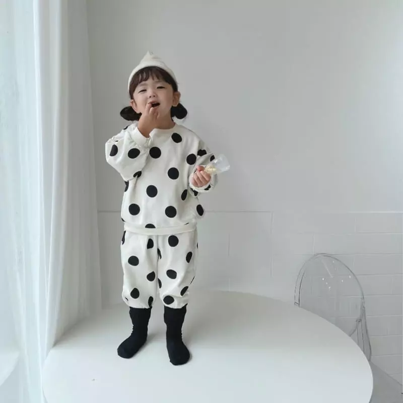 Moran - Korean Children Fashion - #magicofchildhood - Bubble Top Bottom Set - 3