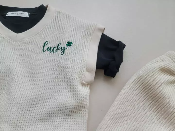 Moran - Korean Children Fashion - #magicofchildhood - Lucky Top Bottom Set - 6