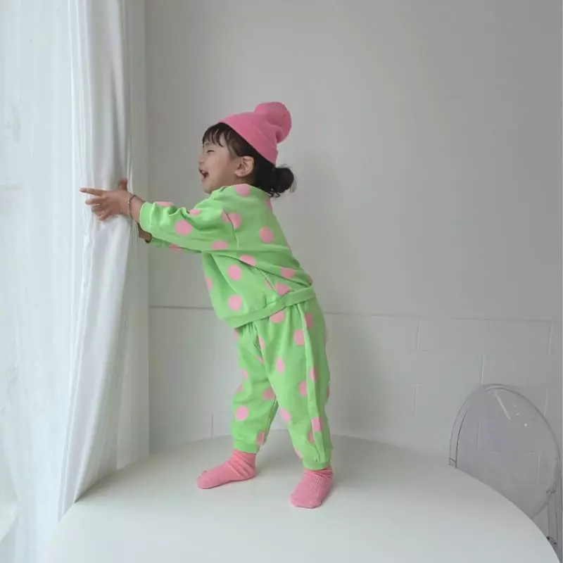 Moran - Korean Children Fashion - #magicofchildhood - Bubble Top Bottom Set - 4