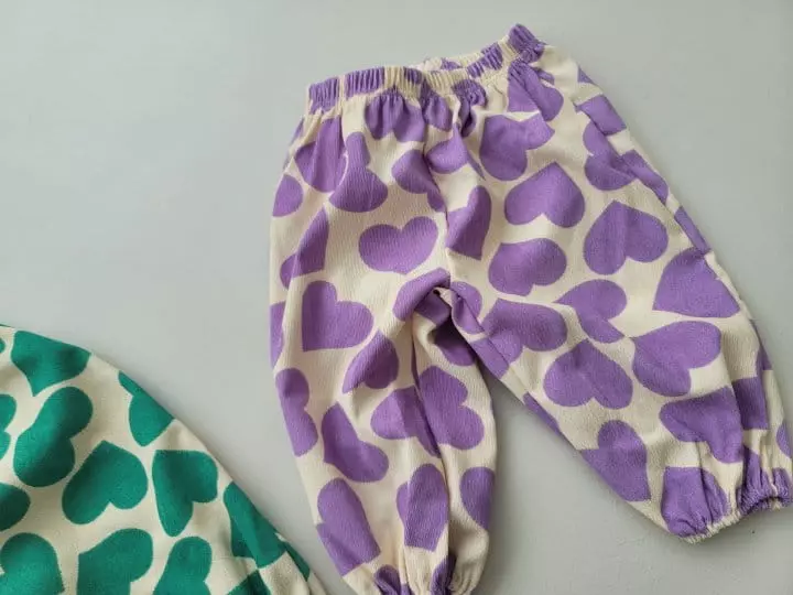 Moran - Korean Children Fashion - #minifashionista - Heart Pants