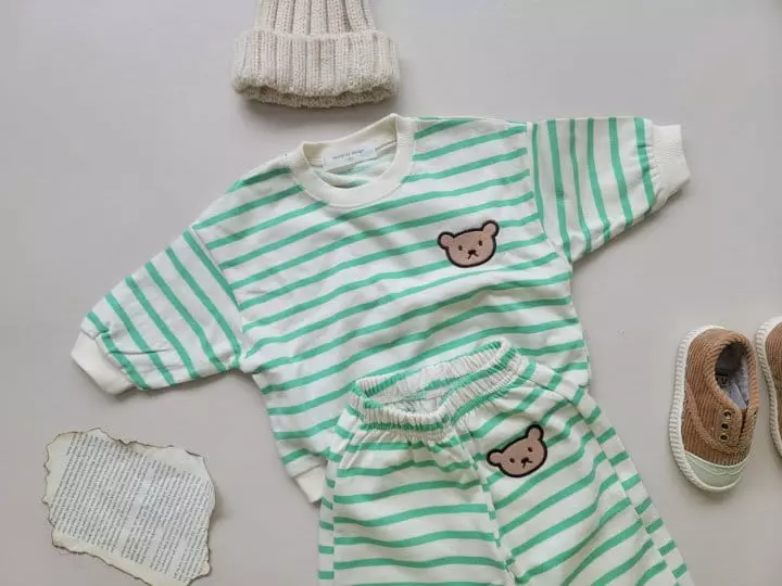 Moran - Korean Children Fashion - #minifashionista - Jelly Bear Top Bottom Set - 8