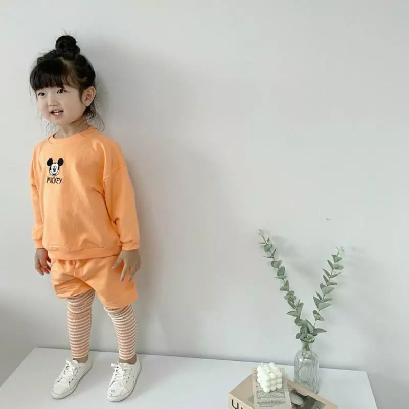 Moran - Korean Children Fashion - #minifashionista - Embroidery Top Bottom Set - 7