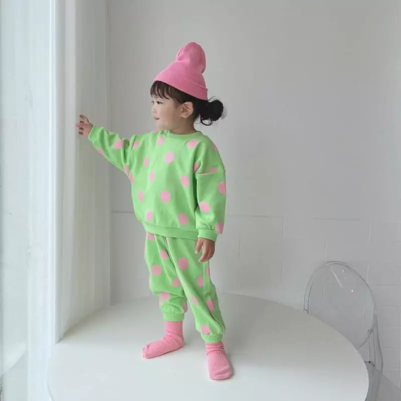 Moran - Korean Children Fashion - #prettylittlegirls - Bubble Top Bottom Set - 5