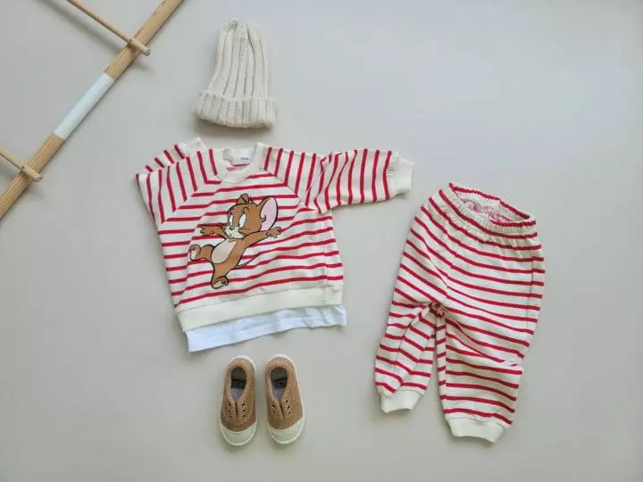 Moran - Korean Children Fashion - #prettylittlegirls - Lala Top Bottom Set - 2