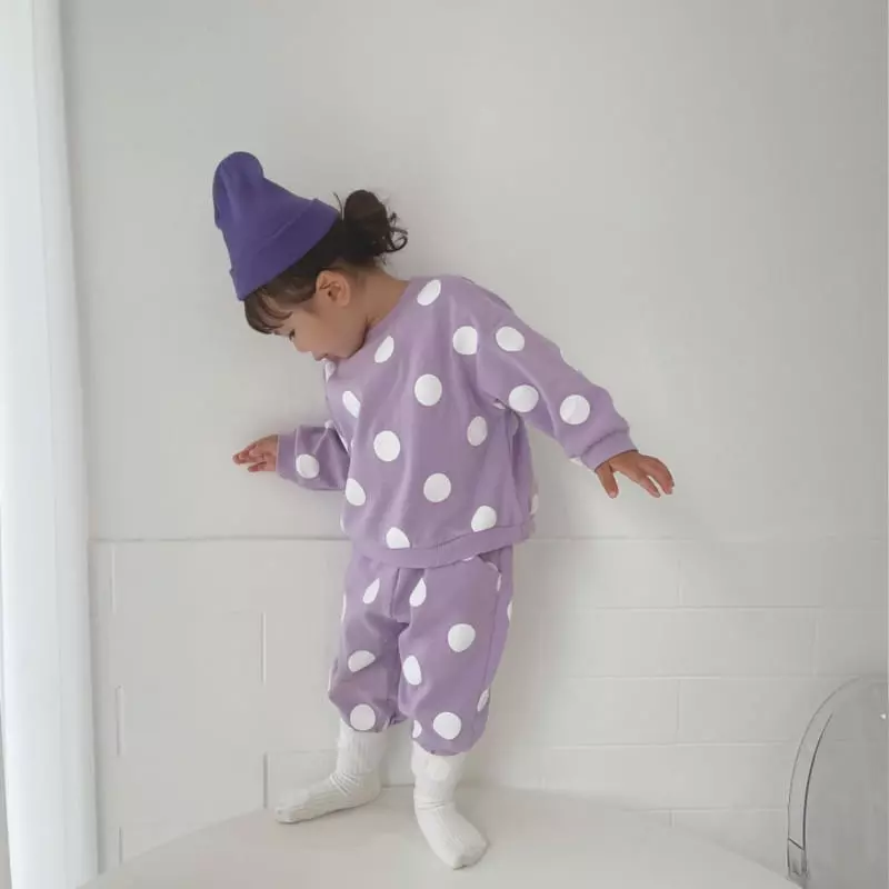 Moran - Korean Children Fashion - #stylishchildhood - Bubble Top Bottom Set - 8