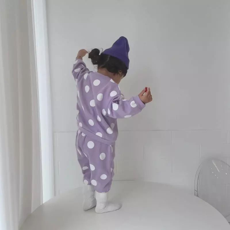 Moran - Korean Children Fashion - #todddlerfashion - Bubble Top Bottom Set - 6